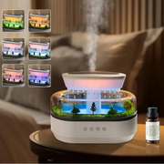 Humidificateur d’Air LED avec Paysage Miniature – Purificateur & Ambiance Relaxante