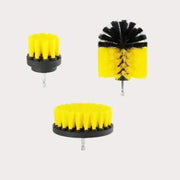 Kit de brosses pour perceuse jaune