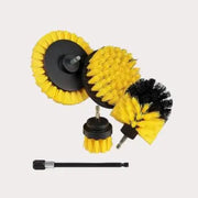 Kit de brosses pour perceuse jaune